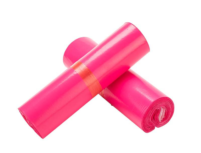 抚顺玫红色快递袋-02